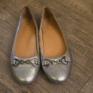 Naturalizer Metallic Flats with Chain Bit Detail